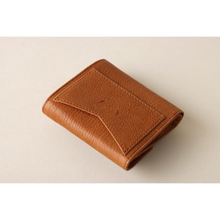 ふるさと納税 FACE-C（革のカシミヤ 北杜市産鹿革の三つ折り財布） CG（チャコールグレー)　 財布 鹿革 軽量 革のカシミヤ アップサイクルレザー.. 山梨県北杜市の画像