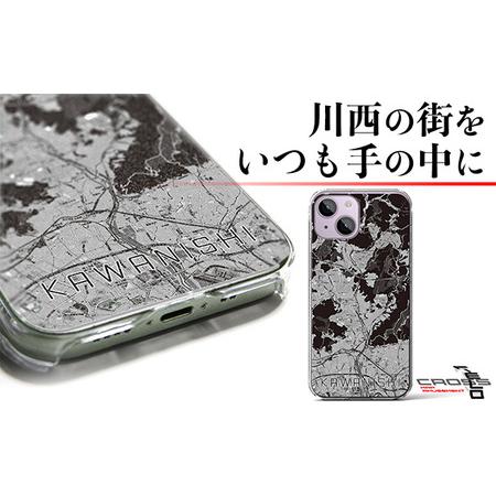 ふるさと納税 [川西]モノトーン地図柄iPhoneケース(クリアタイプ) iPhone 12 Pro Max 用[No.323-09] 兵庫県川西市