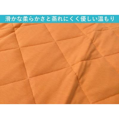 ふるさと納税 敷パッド 置くだけ簡単 やわらかくて気持ちいい 優しい温もり 100×200cm オレンジ ｜1年中使える 快適 敷きパッド 吸湿発熱.. 大阪府泉大津市_1
