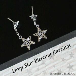 ふるさと納税 ブランツ 透かし星の2wayピアス |ピアス 長野県阿智村