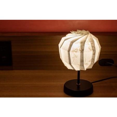 ふるさと納税 【イノベーティブクラフトワークス】折灯華 BONBORI maru -M- 京からかみ 10cm ポール付スタンドタイプ 京都府京都市_3