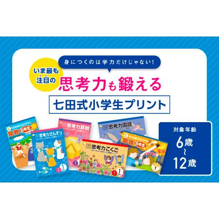 ふるさと納税 プリント 江津市限定返礼品 七田式小学生プリント 思考力
