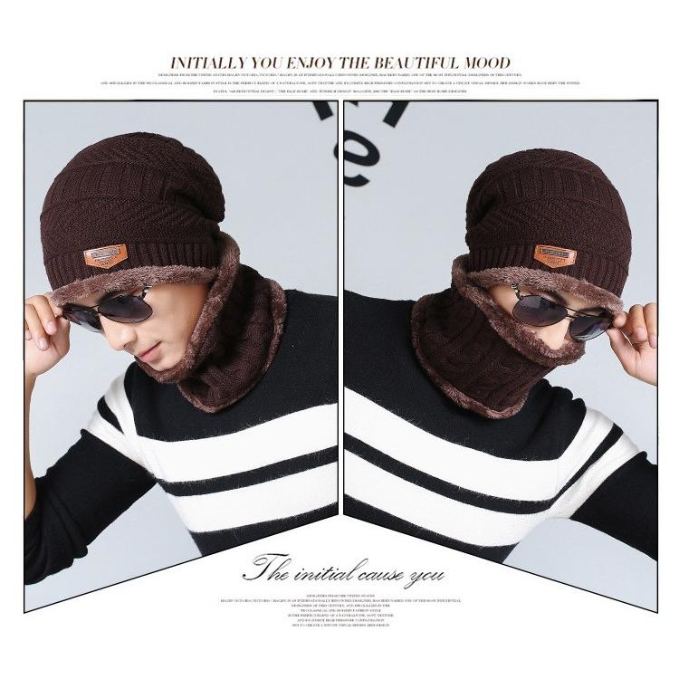 メンズ レディース ニット 帽子 2点セット ネックウォーマー ニット帽