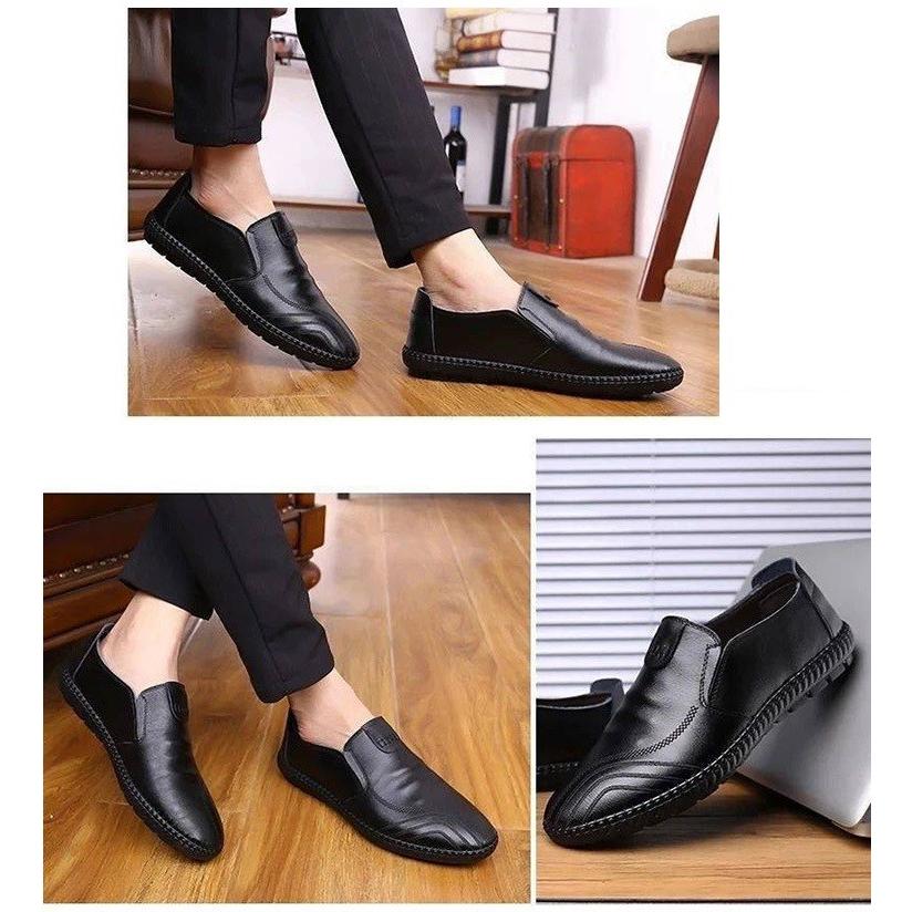 極美品 PaulStuart 本革 ドライビングシューズ スリッポン 26.5 メンズ スリッポン シューズ ドライビングシューズ PUレザー 合