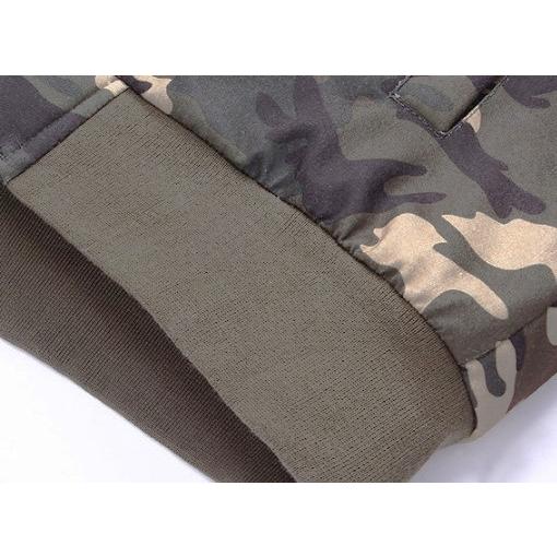 裏起毛 メンズ 迷彩 ジャンパー パーカー フード ジップアップ