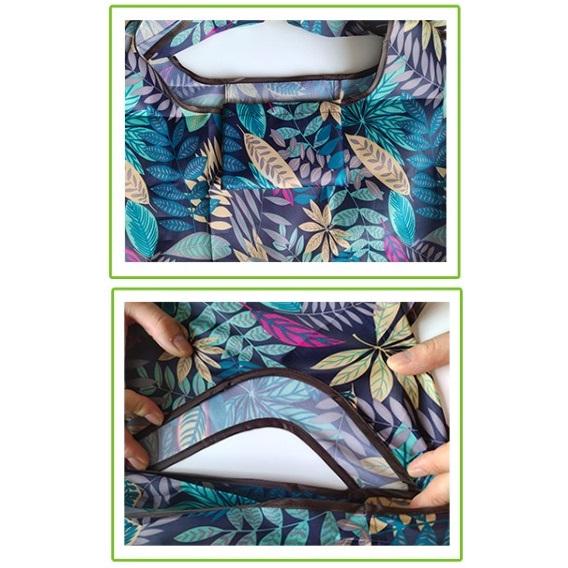 エコバッグ おしゃれ 大きめ 大容量 手提げ 収納 折りたたみ コンパクト  買い物 コンビニ  無地 花柄 ストライプ ヒョウ柄 ボタニカル |  | 21