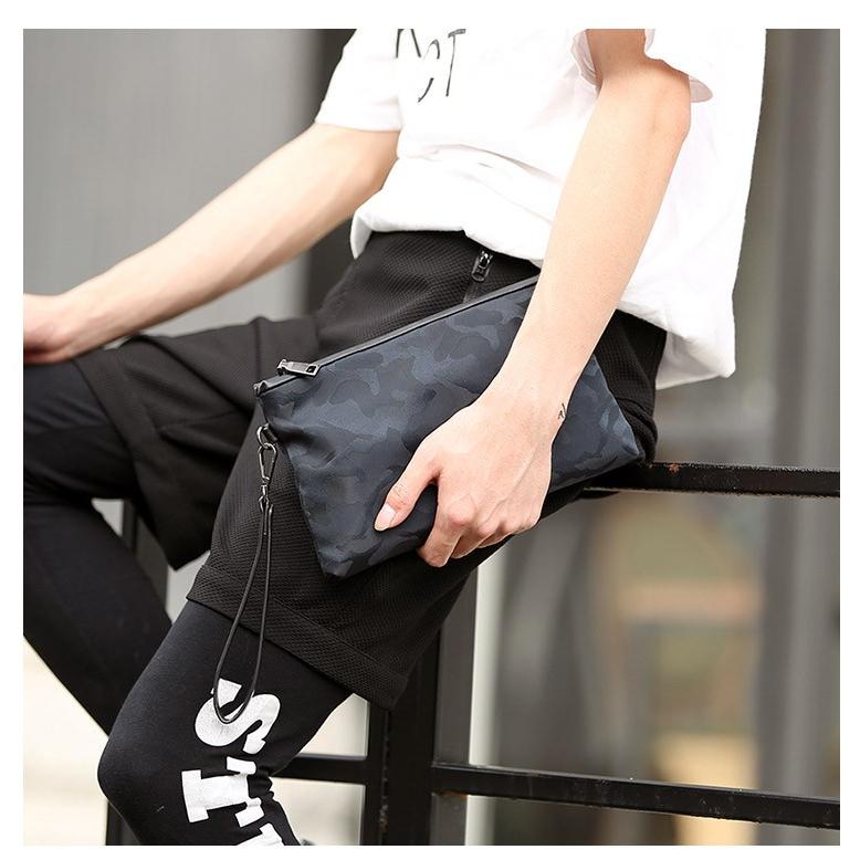 メンズ 迷彩 カモフラ クラッチバッグ ナイロン セカンドバッグ