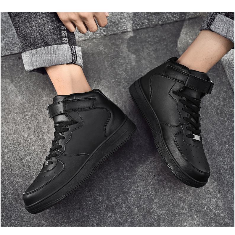 MAZIK レザー ハイカットブーツ ブラック