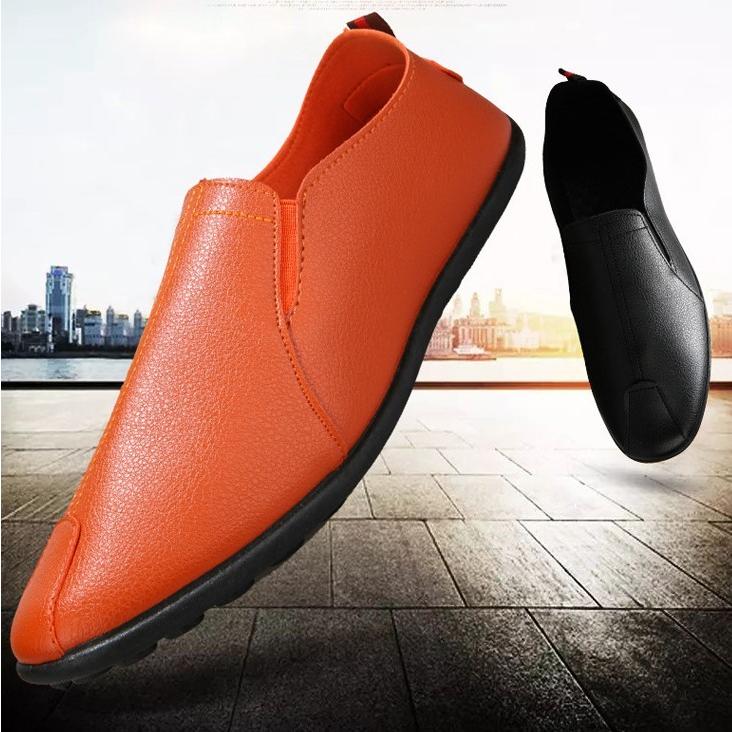 メンズ スリッポン PU レザー シューズ ドライビングシューズ 無地 軽量 カジュアル スポーツ スニーカー 運動靴 茶 白 黒 靴 秋 |  | 17