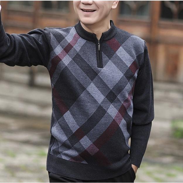 メンズ セーター 長袖 チャック 40代 50代 60代 ニット ゴルフウェア ゴルフセーター トップス ジップアップ チェック 春 Sweater3 ビジネス 紳士 ベルト Fleuruneffe 通販 Yahoo ショッピング