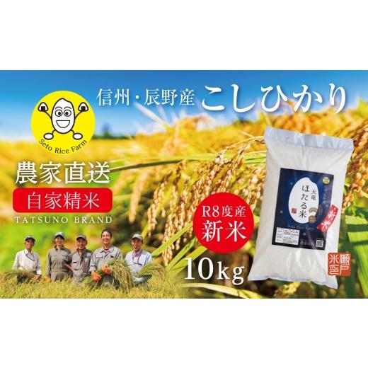 ふるさと納税 米 コシヒカリ 長野県 辰野町 002-10 令和8年産新米 先行予約 天龍ほたる米10kg瀬戸ライスファーム精米直後の新鮮なお米を農家から自宅へ直送 00…