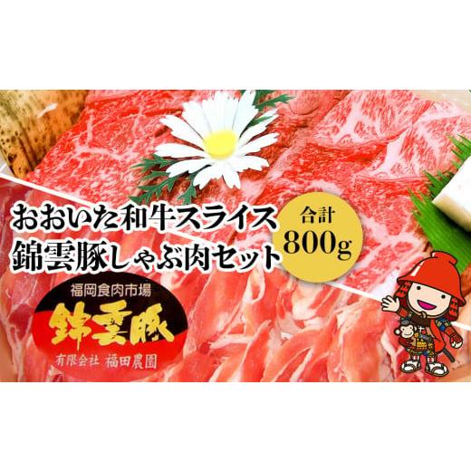 ふるさと納税 大分県 中津市 おおいた和牛 錦雲豚 しゃぶしゃぶ セット 合計800g 牛スライス肉(400g) 豚バラ肉(200g) 豚ロース肉(200g) セット 詰め合わせ お…