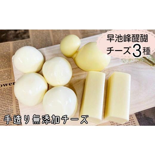 ふるさと納税 加工品等 チーズ 岩手県 花巻市 早池峰醍醐 手造り無添加チーズ3種類セット 080