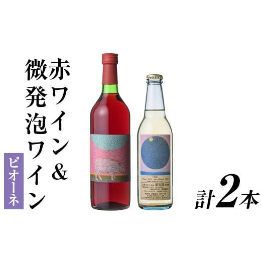 ふるさと納税 ワイン セット 大分県 宇佐市 赤ワイン&微発泡ピオーネ(合計1.05L・2本)ワイン 赤ワイン 酒 お酒 アルコール 微発泡 甘口 甘口ワイン ピオーネ …
