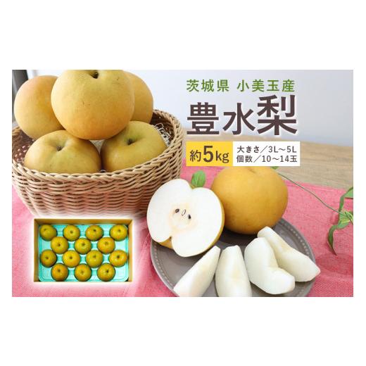 ふるさと納税 梨 茨城県 小美玉市 数量限定 / 夏季限定 梨(豊水) 約5kg 梨 なし ナシ 日本梨 ほうすい ホウスイ 17-D 8月下旬〜9月上旬発送予定