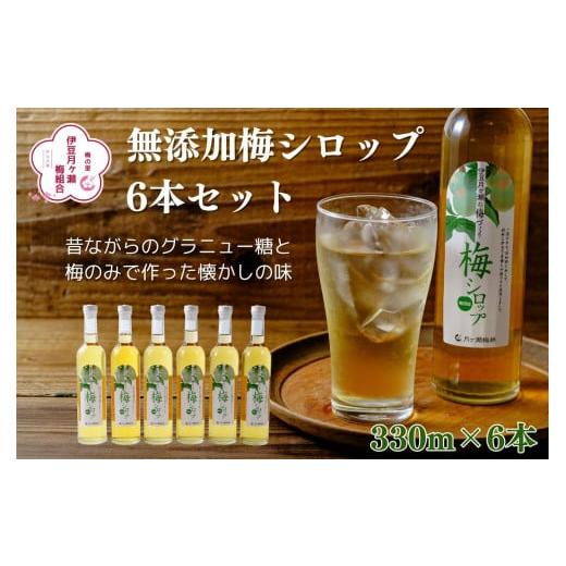 ふるさと納税 静岡県 伊豆市 伊豆 月ヶ瀬 こだわりの 梅シロップ 500ml×6本セット 028-001