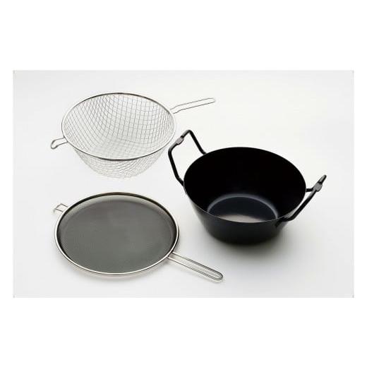 ふるさと納税 雑貨・日用品 新潟県 燕市 LB-098 ラバーゼ 鉄揚げ鍋セット22cm FC045036の画像