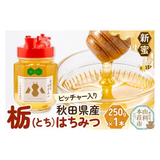 ふるさと納税 加工品等 はちみつ 秋田県 由利本荘市 [先行受付] 新蜜 小松養蜂場 はちみつ 秋田県産 100% ピッチャー入 栃蜂蜜 250g はちみつ ハチミツ 蜂…