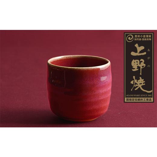 ふるさと納税 陶磁器・漆器・ガラス 福岡県 福智町 Y28-07 上野焼 酎杯(赤/辰砂) レビューキャンペーン開催 通常発送