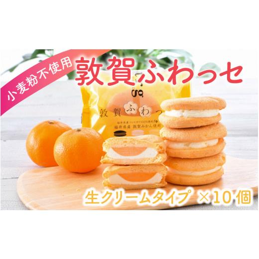 ふるさと納税 焼菓子・チョコレート ブッセ 福井県 敦賀市 009-a001 敦賀ふわっセ(生クリーム)10個