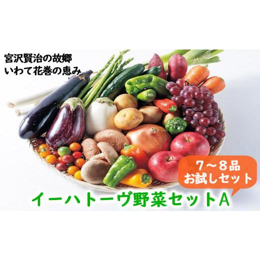 ふるさと納税 岩手県 花巻市 イーハトーヴ野菜A お試しセット 7〜8品 詰め合わせ [029]