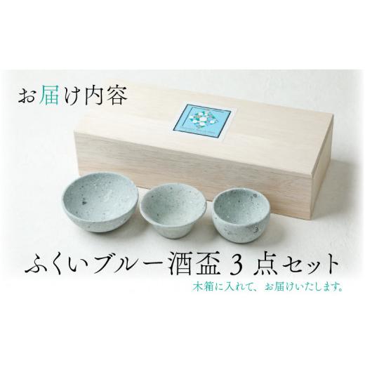 ふるさと納税 陶磁器・漆器・ガラス 福井県 福井市 ふくいブルー酒盃3点セット 軽い 青石 笏谷石 職人 食器 石 保温 保湿 工芸品 陶器 軽量 ふくいブルー C-02…_6