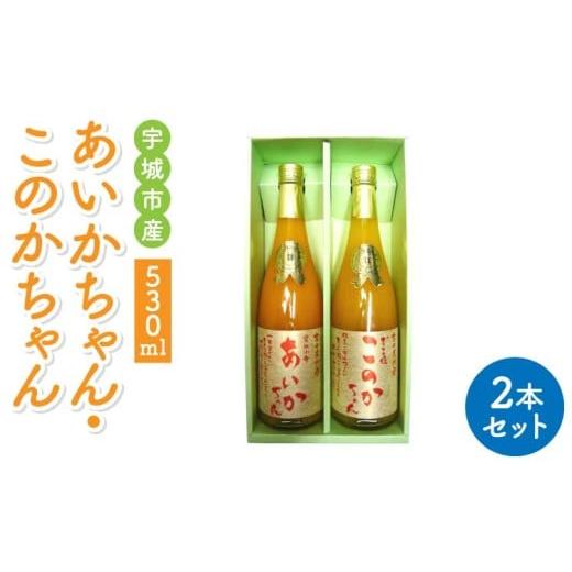 ふるさと納税 果汁飲料 みかん 熊本県 宇城市 あいかちゃん・このかちゃん530ml 2本セット