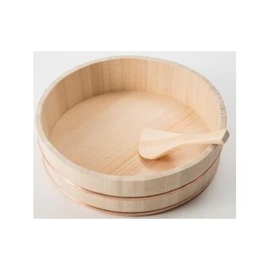 ふるさと納税 木工品・竹工品 香川県 三木町 寿司桶 27cm しゃもじ付|讃岐桶樽 伝統工芸品 木工 寿司桶 木 しゃもじ付き 香川県 三木町|_mk038-008