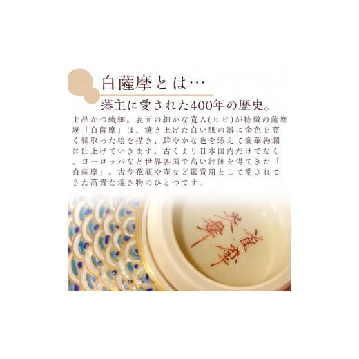 ふるさと納税 陶磁器・漆器・ガラス 鹿児島県 日置市 No.125 白薩摩 ぐい呑 国産 日本製 食器 陶芸品 焼物 陶器 伝統工芸品 薩摩焼 炎舞陶苑の画像