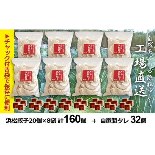 ふるさと納税 静岡県 浜松市 浜松 餃子 山盛りセット 計160個 20個入×8袋 タレ32袋 知久屋［ちくや］【配送不可：離島】 [No.5786-1034]｜furusatochoice｜06