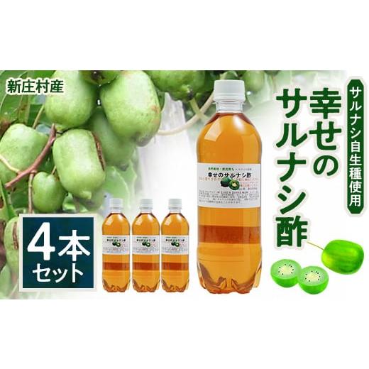 ふるさと納税 たれ・サラドレ・酢 岡山県 新庄村 2206.エテ公有りの実酢4本仕かける(新庄村産エテ公有りの実自生種当てはめる) 1489037