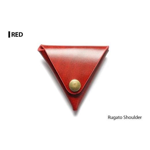 ふるさと納税 財布 宮城県 大和町 サムライクラフト 三角コインケース(小銭入れ) レッド (95mm×80mm×厚み25mm)レザー 革 レザー製品 革製品 ルガトショルダ…