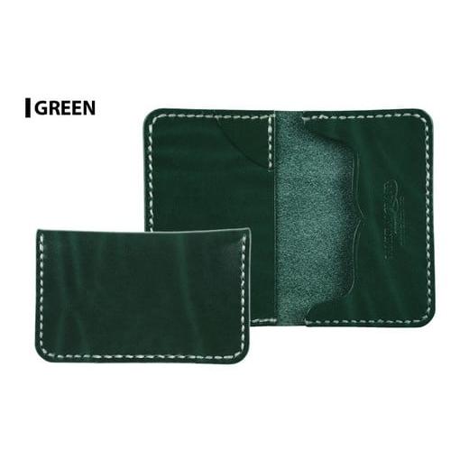 ふるさと納税 小物 宮城県 大和町 サムライクラフト カードケース(名刺入れ) グリーン (67mm×110mm×厚み14mm) レザー 革 本革 レザー製品 革製品 ルガトショ…