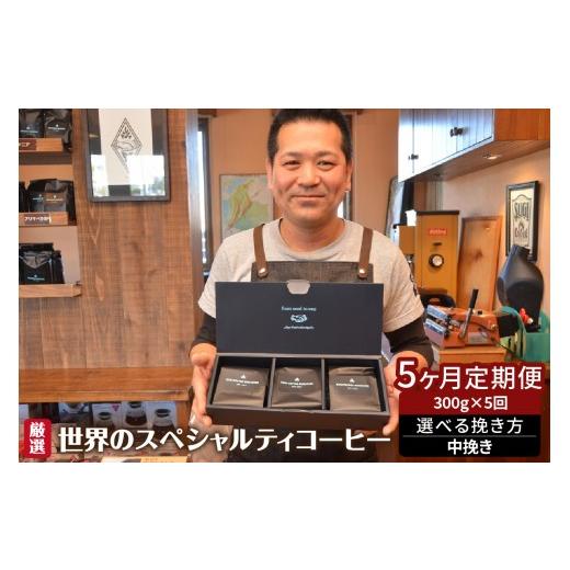 ふるさと納税 コーヒー コーヒー豆 愛知県 高浜市 世界のスペシャルティコーヒー定期便(5ヶ月間) 中挽き_08-061-1-3 中挽き_1