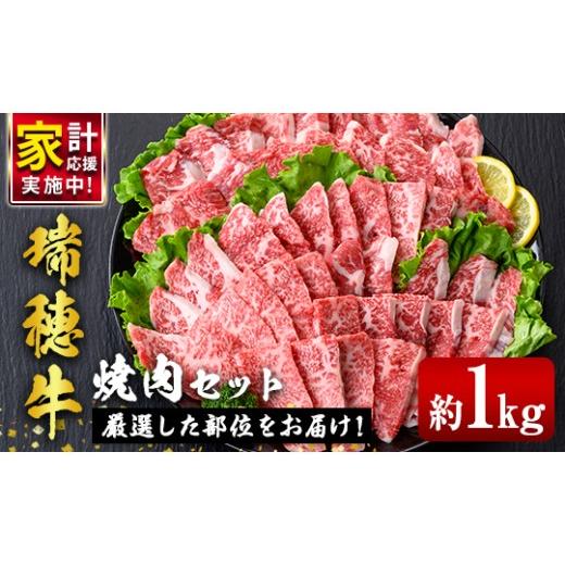 ふるさと納税 牛肉 焼肉・バーベキュー 茨城県 常陸大宮市 瑞穂牛焼肉セット 1.0Kg 牛肉 やきにく バラ 肩ロース 肩 肩バラ トモサンカク イチボ ブランド牛 …