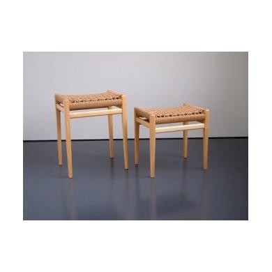 ふるさと納税 木工品・竹工品 北海道 東川町 ペーパーコードスツール(シナ/Lサイズ/カナコ編み) シナ・L&カナコ編み