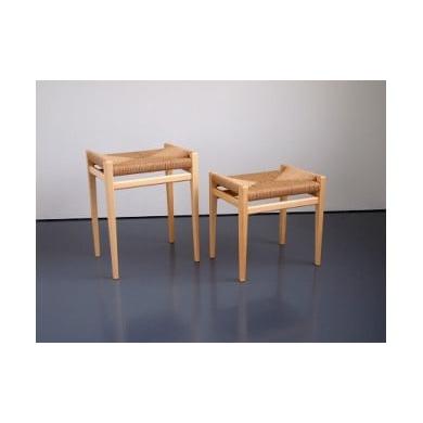 ふるさと納税 木工品・竹工品 北海道 東川町 ペーパーコードスツール(シナ/Lサイズ/X座編み) シナ・L&X座編み