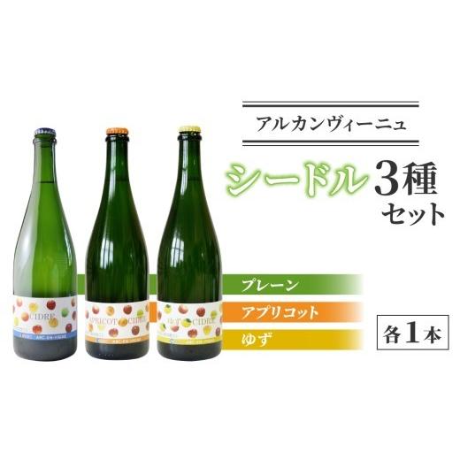 ふるさと納税 ワイン スパークリングワイン 長野県 東御市 シードル 3種セット( シードル ・ゆずシードル・アプリコット シードル) ｜ アルカンヴィーニュ 日…_1