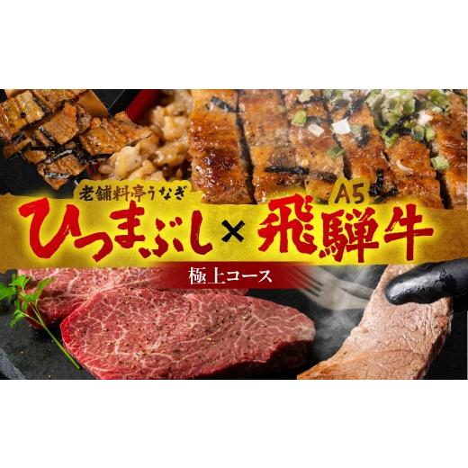 ふるさと納税 うなぎ 岐阜県 大垣市 極上コース 老舗料亭うなぎ × A5飛騨牛 飛騨牛 A5 A5ランク A5等級 ヒレ ステーキ うなぎ unagi ひつまぶし 国産 長焼 蒲…
