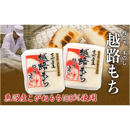 ふるさと納税 米・パン 餅 新潟県 十日町市 魚沼産こがねもち100%使用 令和7年産 越路もち500g×2 餅