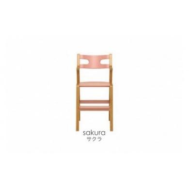 ふるさと納税 雑貨・日用品 インテリア 北海道 東川町 子どものための家具「rabi kids chair」(サクラ&ベビーベルトなし) カラー:サクラ(ベビーベルトな…
