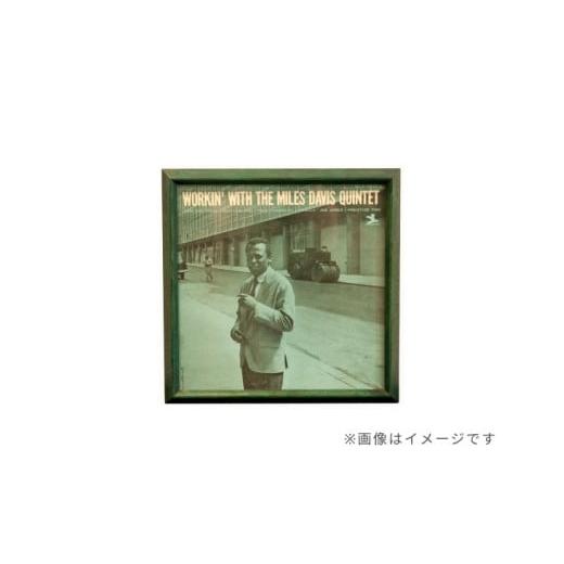 ふるさと納税 雑貨・日用品 北海道 東川町 LPジャケットフレーム(グリーン) カラー:グリーン