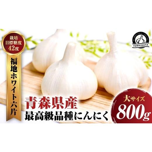 ふるさと納税 野菜類 薬味 青森県 三戸町 2025年産 にんにくのよしだ家 青森県産 にんにく 大サイズ 800g 福地ホワイト種 にんにく 青森県 にんにく 三戸町 H…