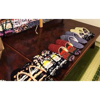 ふるさと納税 雑貨・日用品 静岡県 裾野市 オリジナル 手づくり健康布ぞうり 赤系 L   0120 赤系 L