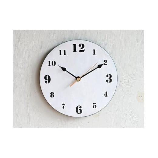 ふるさと納税 雑貨・日用品 インテリア 埼玉県 北本市 壁掛け時計 白地×黒色 文字盤M | 時計 壁掛け 七宝 七宝焼き 装飾 インテリア シンプル シック デザイ…