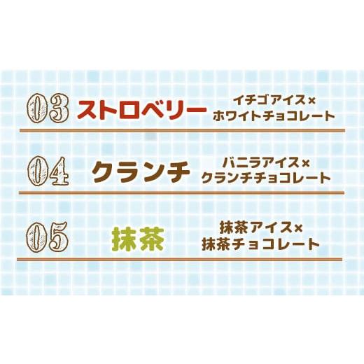 ふるさと納税 山口県 光市 チョコアイスボールセット（65粒入）5種類×13個（バニラ、ストロベリー、コーヒー、クランチ、抹茶）｜furusatochoice｜07