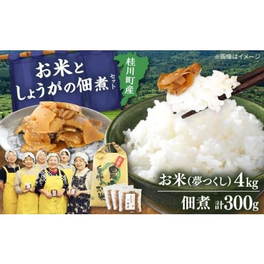ふるさと納税 加工品等 漬物 福岡県 桂川町 新米 桂川町産 白米 4kg と しょうがの佃煮セット 漬物 米 コメお取り寄せ ご飯のお供 おいしい 冷蔵 つくだに 桂…