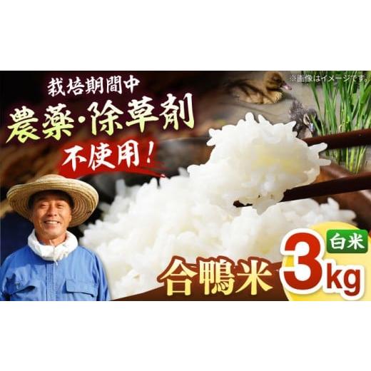 ふるさと納税 米 福岡県 桂川町 栽培期間中 農薬不使用 古野農場の 合鴨農法 で作った「 合鴨米 ( 白米 )3kg」 令和7年産 福岡 おすすめ 美味しい 名産品 …