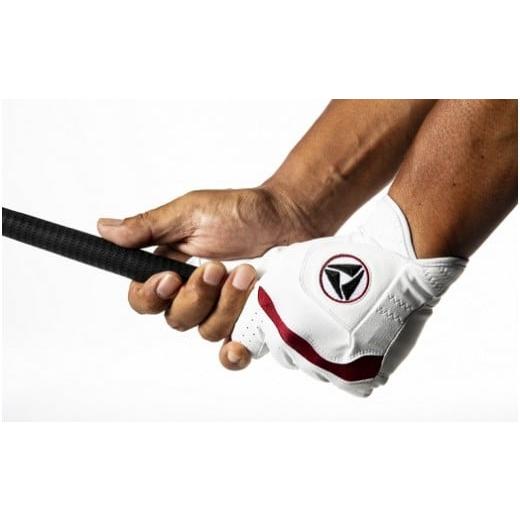 ふるさと納税 香川県 三木町 921-2　941ゴルフグローブ「HYBRID」3枚セット　Mサイズ【レッド】 