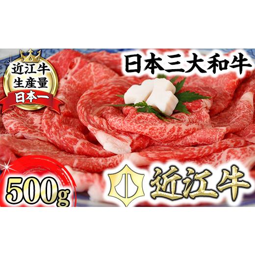 ふるさと納税 牛肉 すき焼き 滋賀県 近江八幡市 近江牛 すき焼き・しゃぶしゃぶ 500g ( リブロース 250g モモ または ウデ 250g ) 4等級以上 BS01W ( 近江牛 …